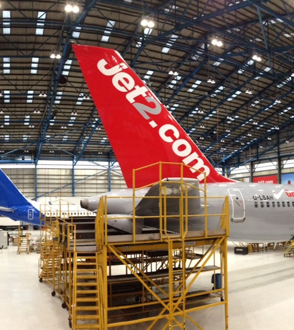 Maintenance hangar completed by Cunniff Design for Jet2 at Manchester Airport