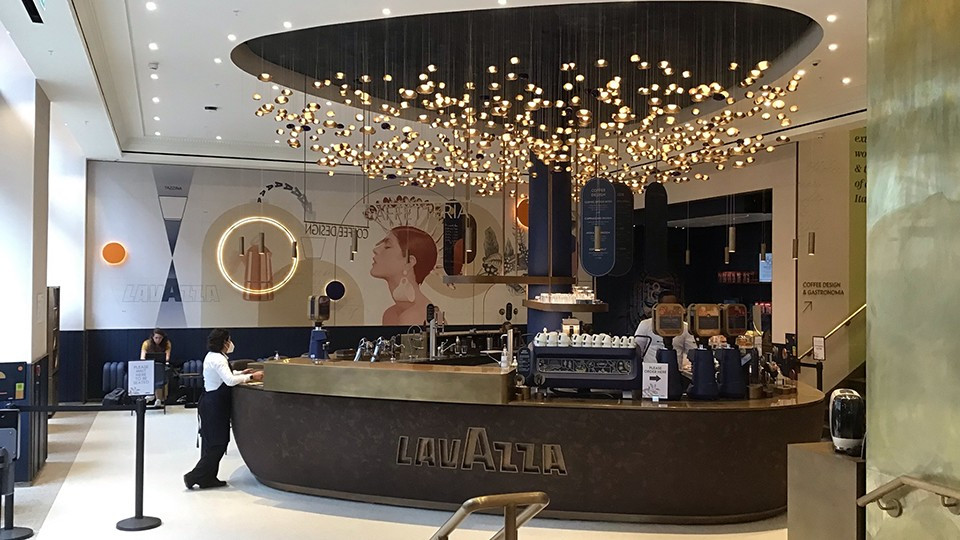 Interior design by Self Architects for Lavazza, London